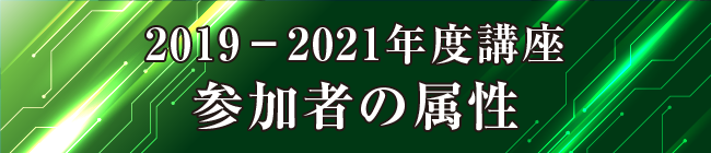 2020年度講座 参加者の属性