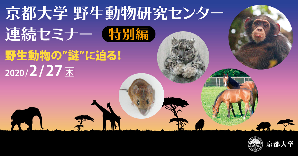 野生動物研究センター 連続セミナー特別編 京大オリジナル株式会社